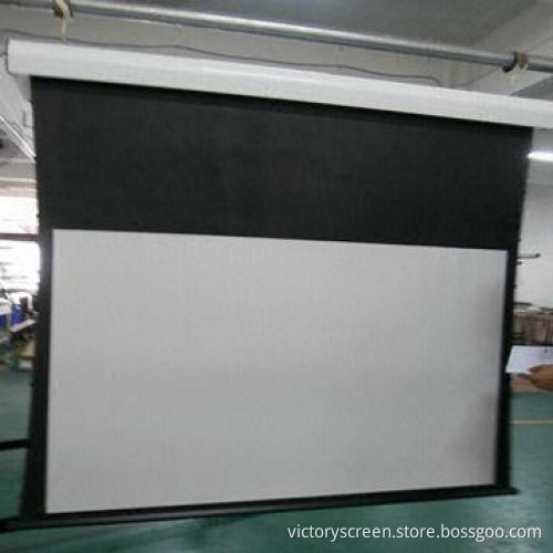 150-inch 16:9 Tab-tensioned Screen with AOK Tubular Motor